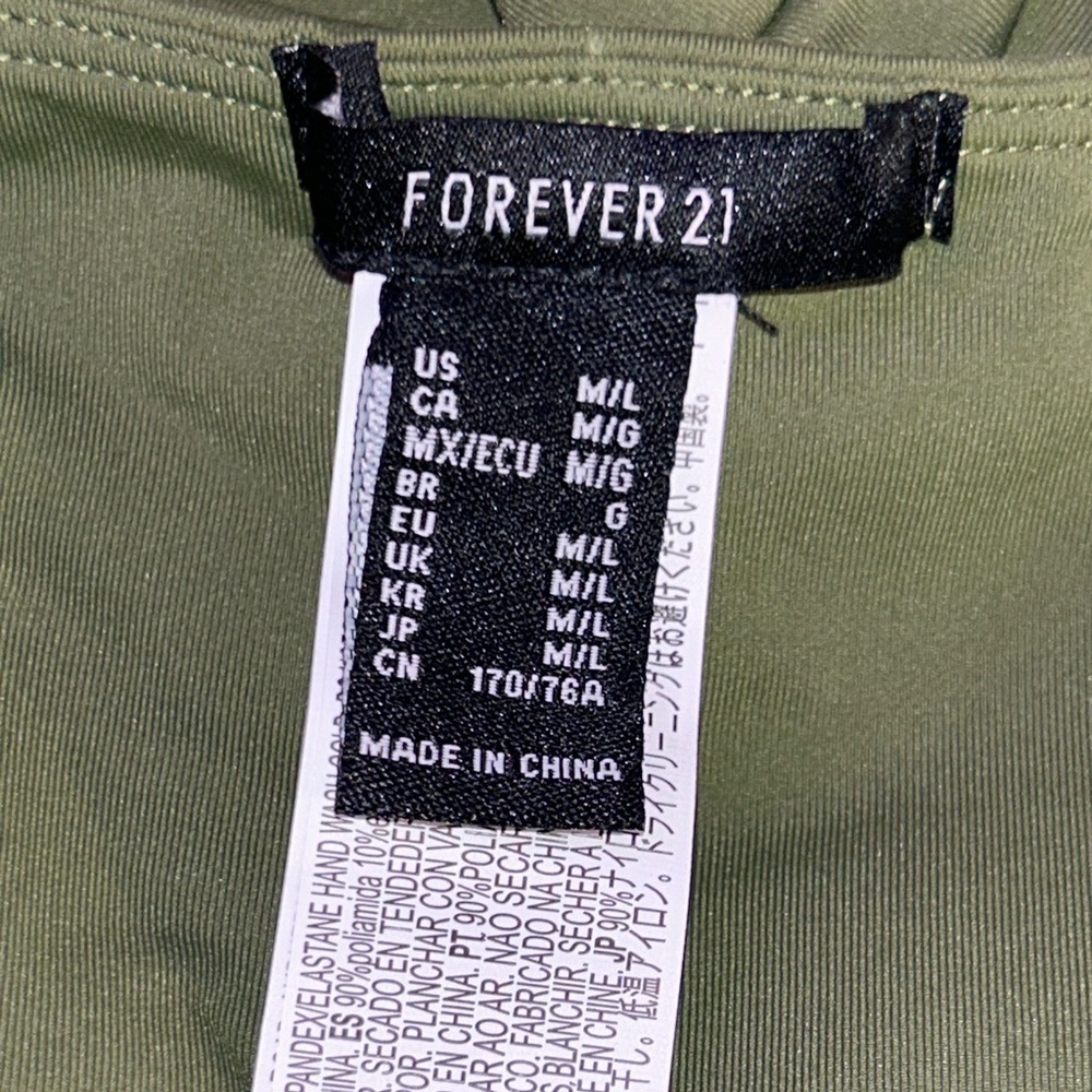 Forever 21 Cypress Contour Sculpt Cropped Tube Top - Picture 2 of 2